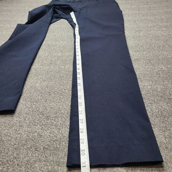 Tommy Hilfiger Pants Mens 32x32 Navy Blue Straight Fit Dress Slacks Stretch - Picture 2 of 9
